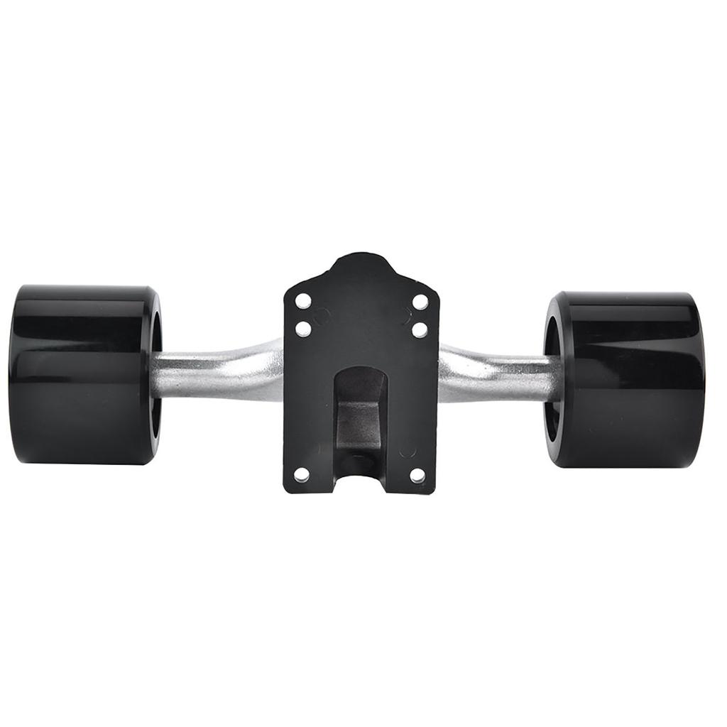 2pcs   Truck with Skate Wheel Riser Pad Bring Accessory(black shaft black wheel)