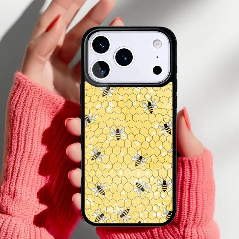 Bienen Handyhülle für iPhone 17 16 15 14 13 Pro Max Rückabdeckung für 12 11 Pro Hülle