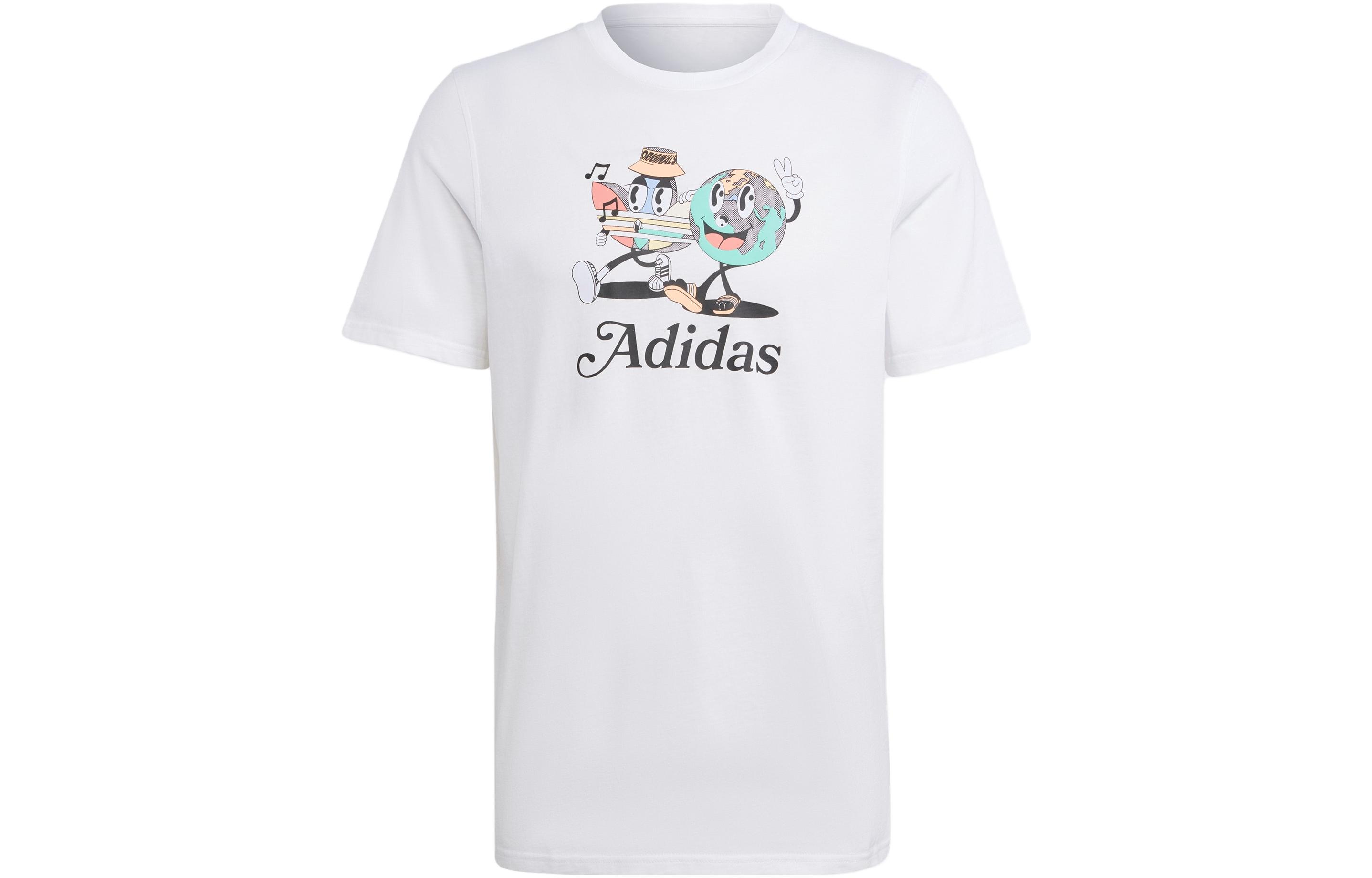 adidas originals Men White Enjoy Summer Graphic Tee IT8185 XL