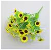 1 Sunflower 7 Artificial Sunflower Heads Artificial Flower Simulation Photography Props Wedding Home Decoration