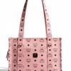 MCM Aren Artificial Leather Tote Handbag, Shoulder Bag Small Women's Pink MWTGSTA03PZ001
