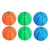 6 Stück 6 Zoll aufblasbarer Basketball Kinderspielzeug für drinnen