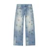 2026 Wide Leg Denim Pants Low Waist Rhinestone Fashion Jeans Women