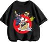 Cute Printed T Shirt Ghostbusters Trendy Cartoon Style Breathable Fabric Casual Tops For Kids 3 14 Years Old