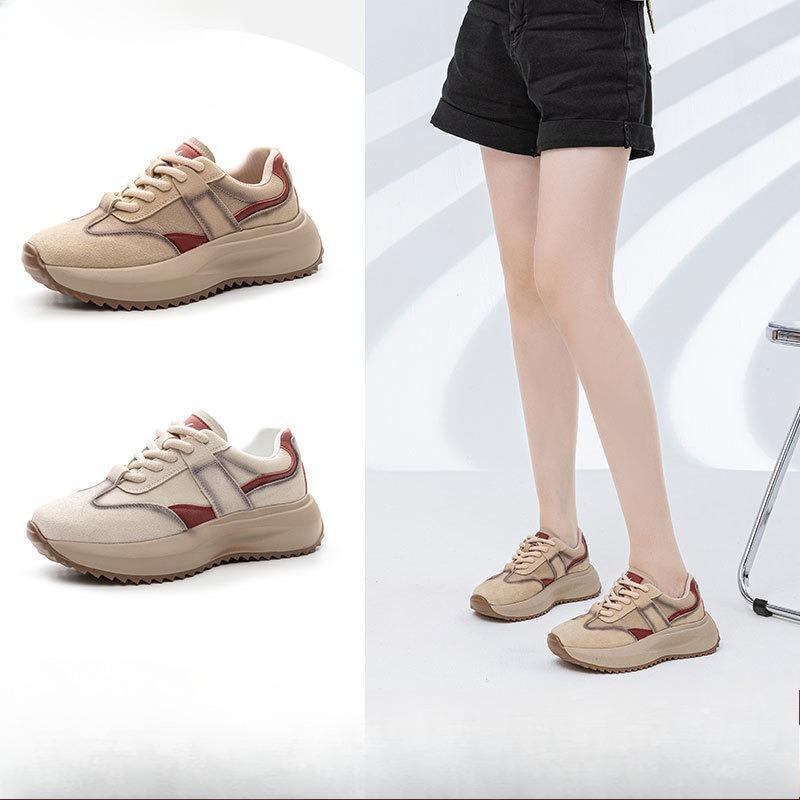 Thick-soled Dad Shoes Retro and Versatile Casual Shoes Soft-soled Sports Shoes Women's Shoes