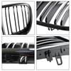 Front Bumper Kidney Grille Grill Fit BMW X5 E70 X6 E71 2007-2013 Gloss Black