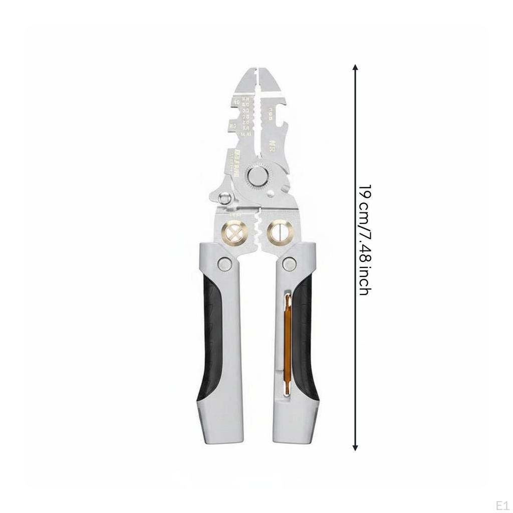 8inWire Insulation Remover Tool MultiFunction Wire Pliers Industrial Grade