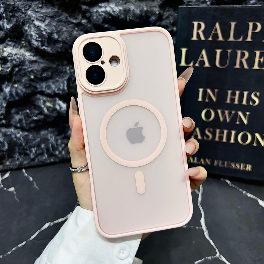 For IPhone 17 Promax Skin Texture Matte Magnetic Phone Case for Apple 16 Simple All Inclusive Anti Drop 15