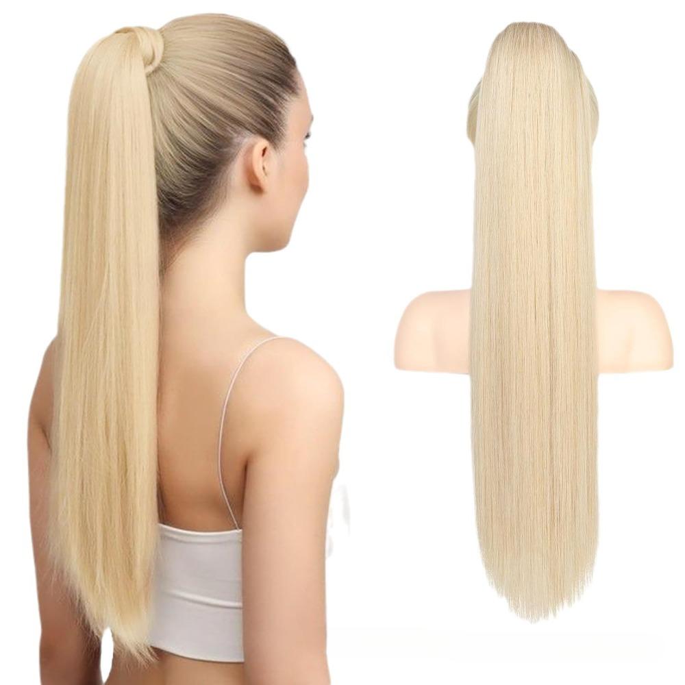 Damski modny perukowy kucyk na sznurku o długości 26 cali