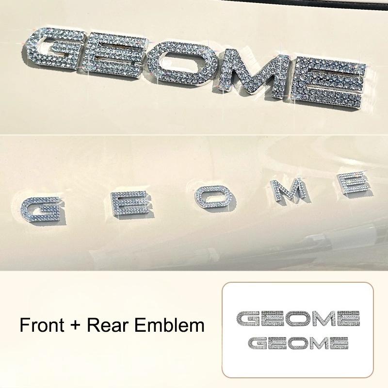 For Geely Xingyuan EX2 eMAS 5 2026 Car Air Vent Frame Diamond Letter Emblem Sticker Decoration Interior Accessories