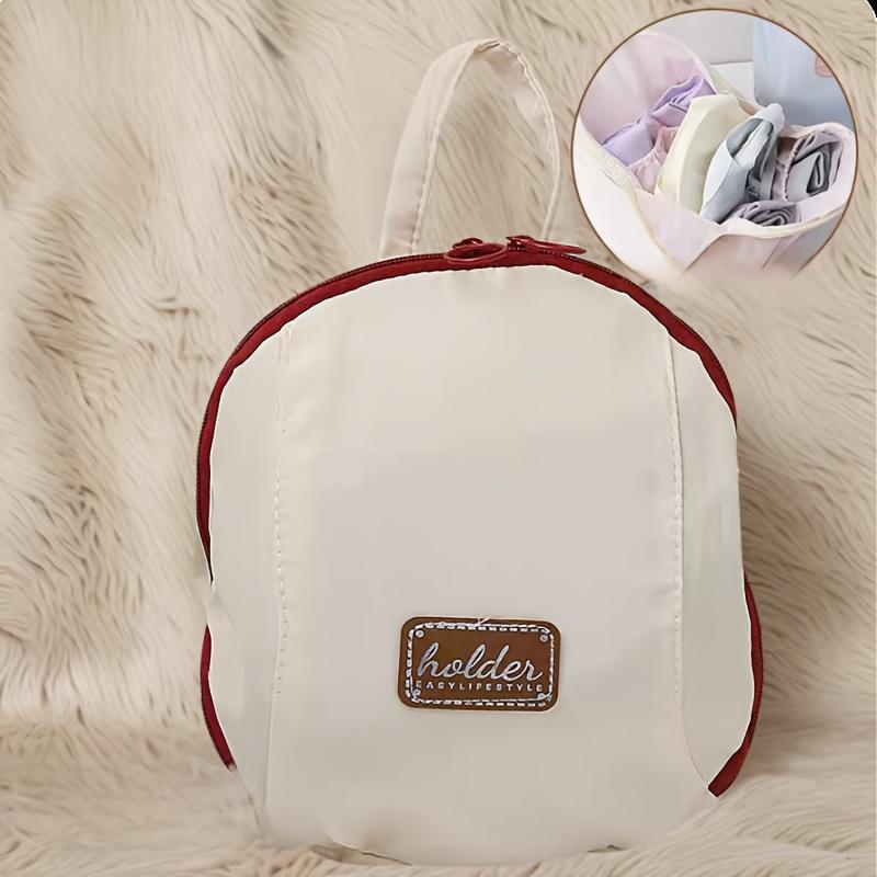 Travel Additions/Three-In-One Storage Bag for Underwear/Socks/Panties/Business Trips/Portable Clothing Bag/Zipper Closure/Convenience/Lingerie/Bras