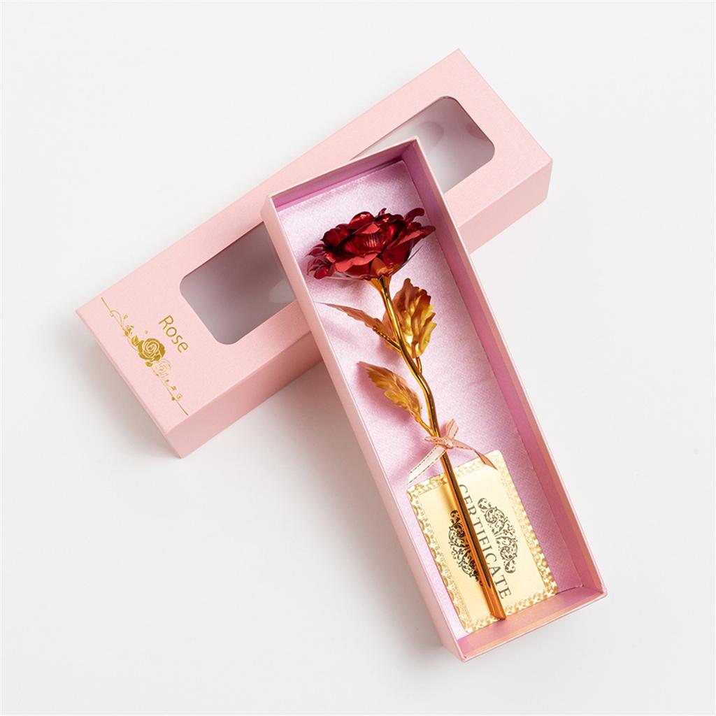 BHBL Colorful White Roses Artificial Red Rose Give To Girlfriend Small Gift for Chinese Valentine'S Day