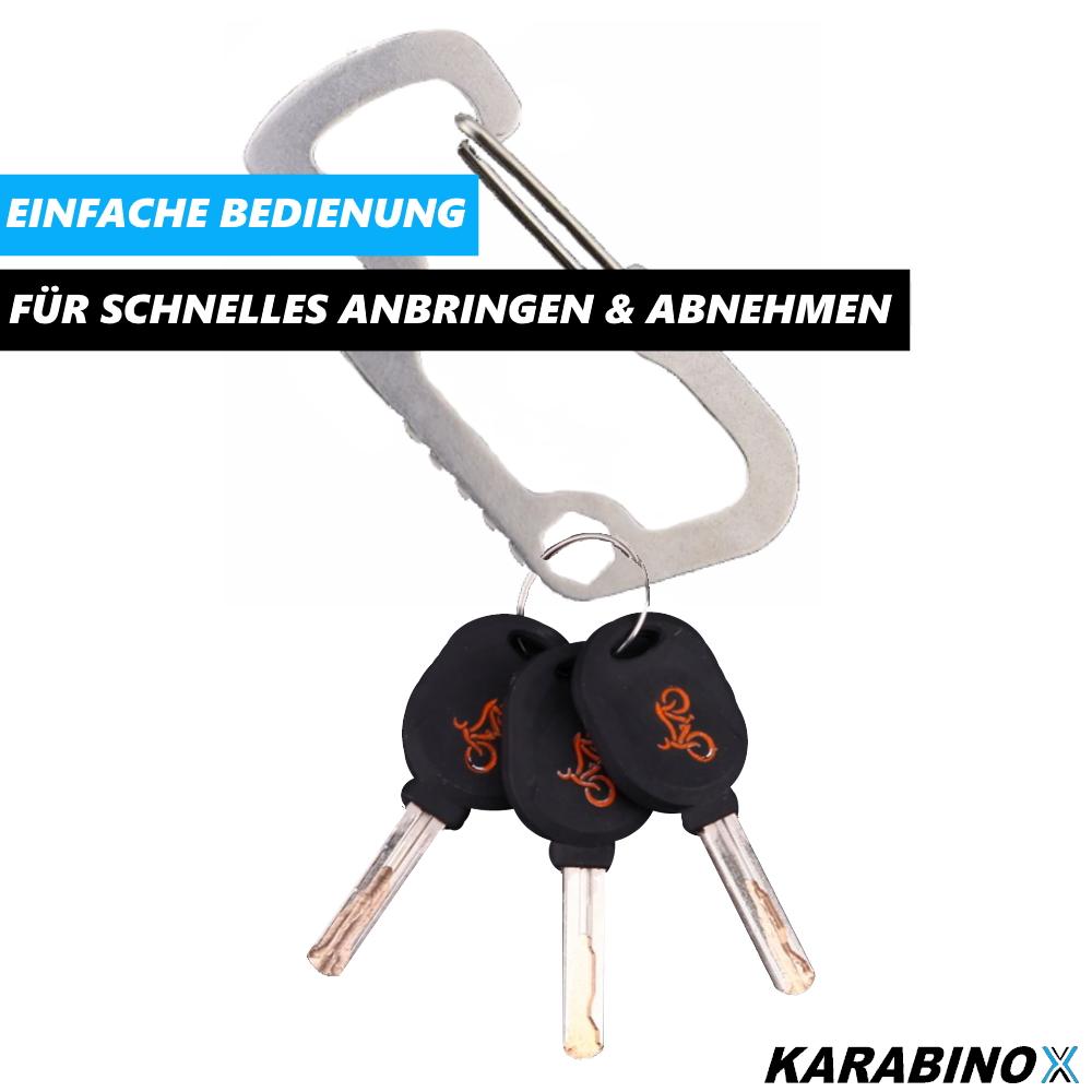KARABINOX Multifunktionskarabiner Werkzeugkarabiner Flaschenöffner Multitool