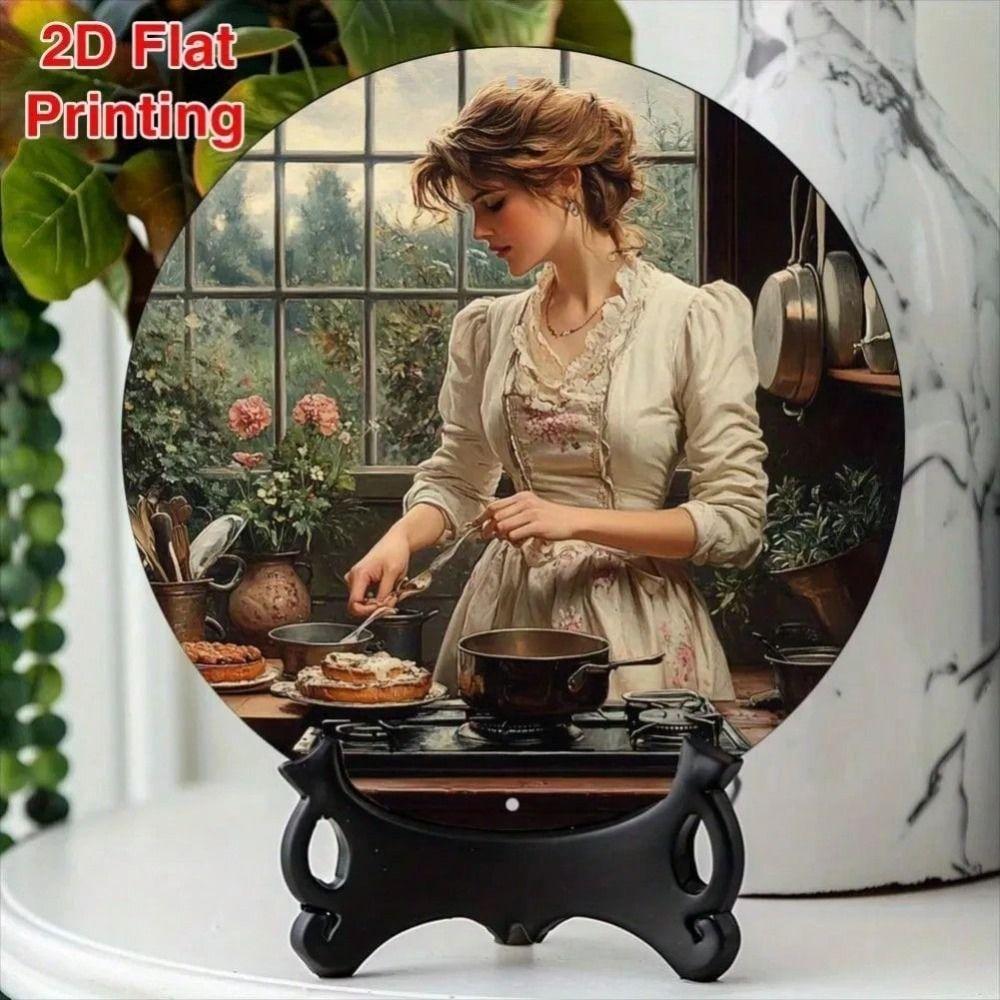 Handmade Metal Tin Plate Wall Art Home Decor 20x20cm