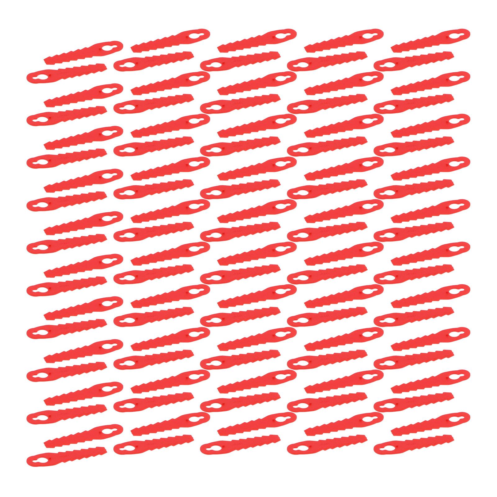 

100 шт. Лезвия для триммерной головки газонокосилки для двора, газона, сада, замена режущего лезвия 10x5 мм