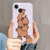 Roztomilé pouzdro na telefon Capybara pro iPhone Mini 11 12 13 14 15 XPlus Pro Max SE XR Transparent Shell