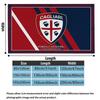 Cagliari Calcio Print Flannel Blanket High Quality Warm Comfortable Cover for All Seasons Perfect for Gifts Home Decor