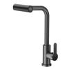 Hot Cold Single Hole Waterfall Kitchen Faucet 360°Rotating Sink Splash-proof Faucet  for Home
