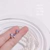 Exquisite Purple Butterfly S925 Sterling Silver Stud Earrings - Elegant and Lively Accessories