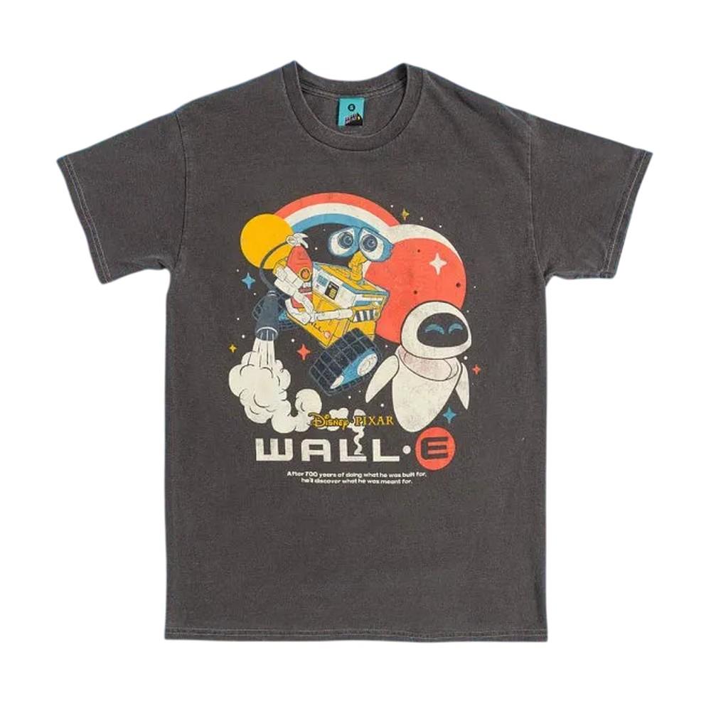 Wall-E Unisex-Erwachsenen-T-Shirt im Vintage-Look