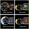 English Version Car Hd Digital Turbocharger Speed Oil Pressure Gauge