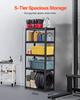 Storage Shelves 16" D x 32" W x 72" H 5-tier Garage Storage Shelving