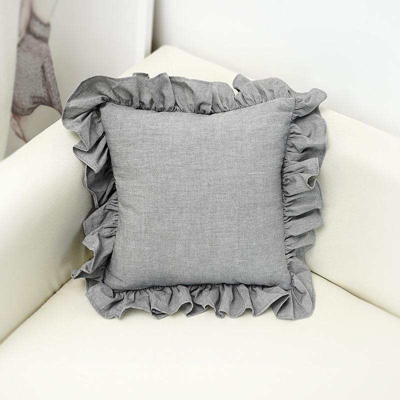 Bow Pillow Striped Cotton Girl Heart Floating Window Simple Decoration Home