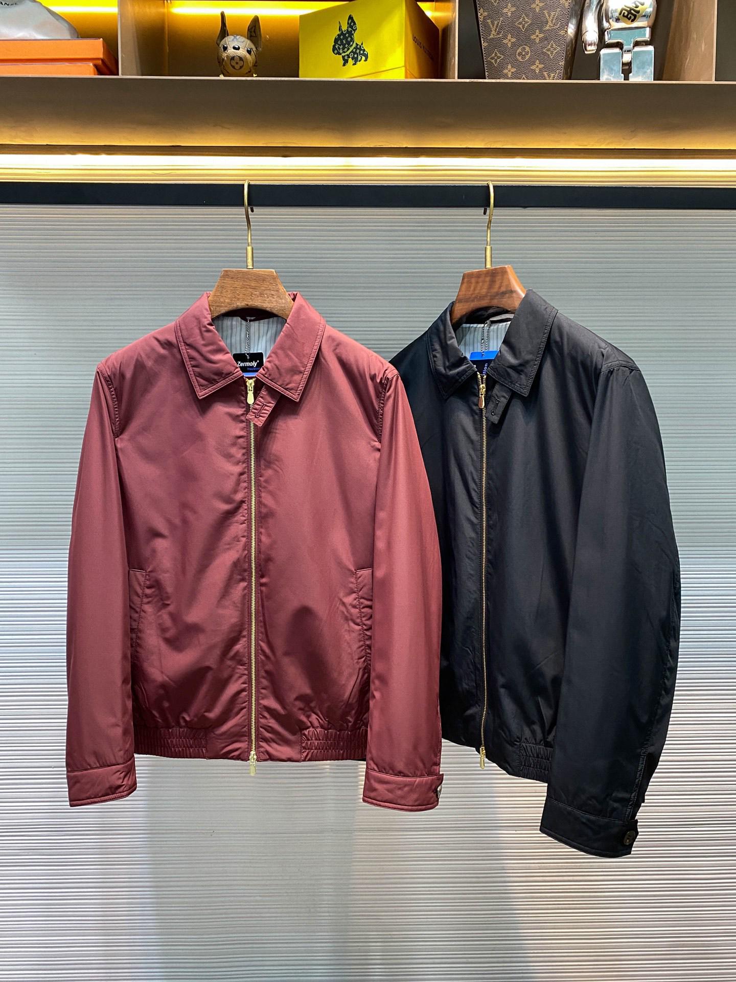 BC Издание: Мужская роскошная куртка с лацканами - Легкий хлопок, идеально подходит для осени/зимы. M вино красного