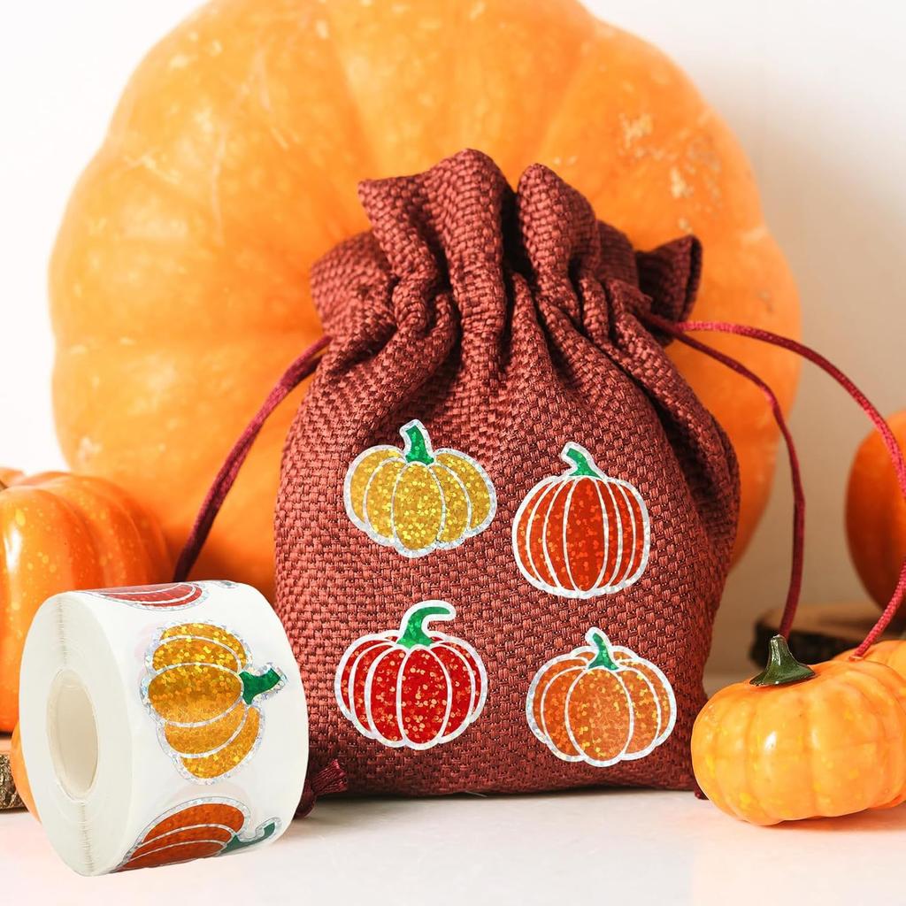 100-500pcs Pumpkin Halloween Stickers Party Halloween Gift Wrapping Label Scrapbook Cartoon Stationery Stickers
