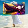 Personalized Dark Magic Dragon Art Beach Towel Microfiber Beach Towel Thin Absorbent for Beach Swimming Yoga Bath Sports. 0910287