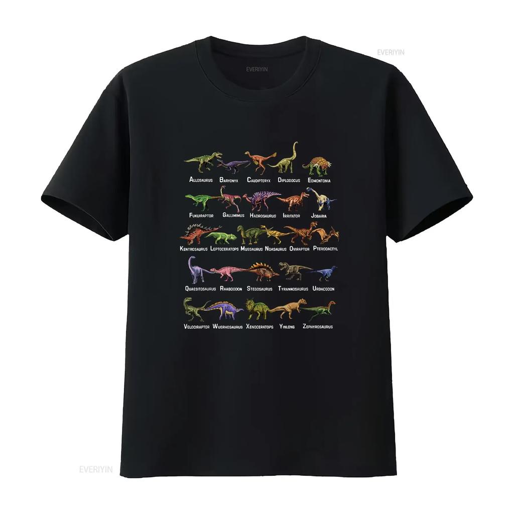 Dinosaur Assortment Allosaurus Baryonyx Velociraptor Tyrannosaurus T-Shirt