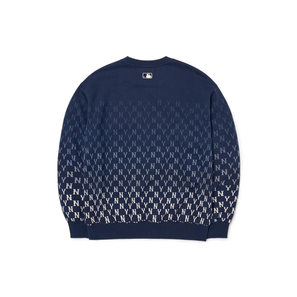 New MLB Base Logo Sweatshirts Unisex Navy 3AMTM1024-50NYD