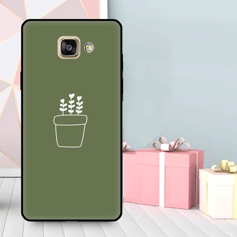 Green Aesthetic Cover For Samsung Galaxy J4 J6 Plus A6 A7 A8 A9 J8 2018 J1 J3 J5 J7 2016 A3 A5 2017 Case