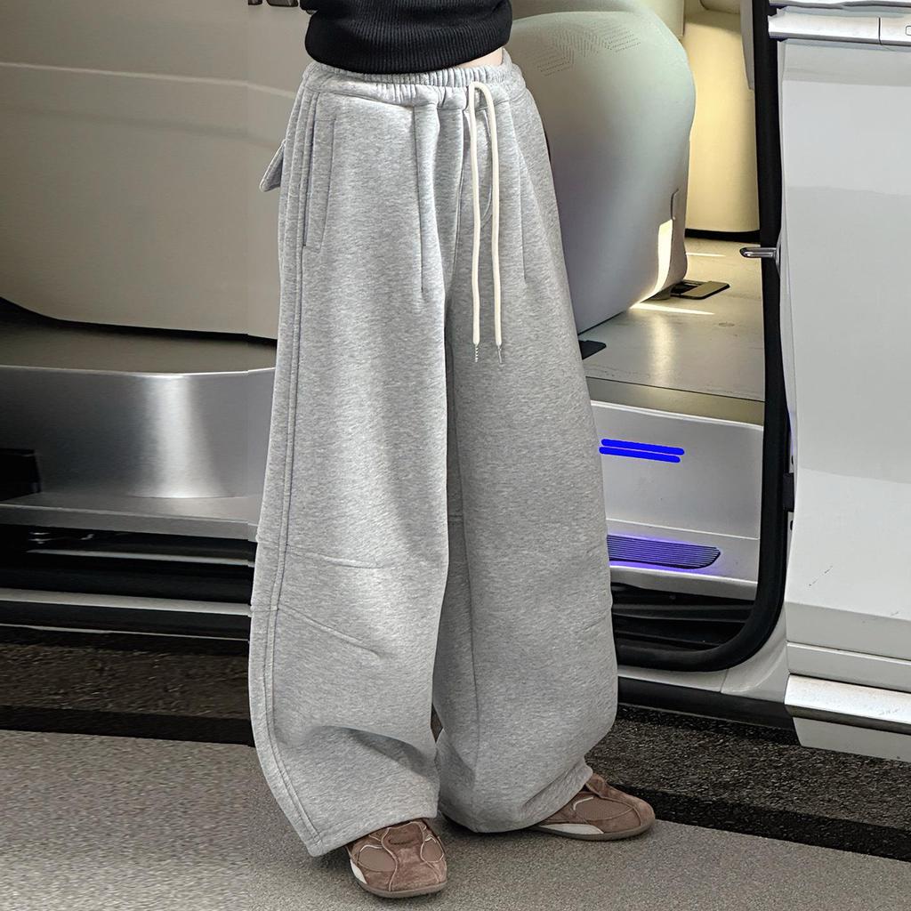 2025 Girls' Fleece Sweatpants: Spring & Autumn Casual Sports Style