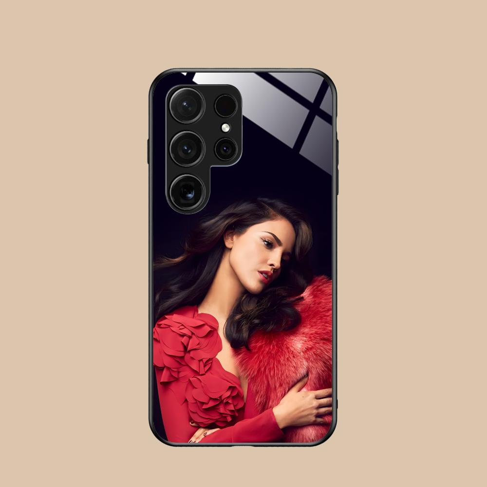 Fashion Eiza Gonzalez Glass Mobile Phone Case for Samsung Galaxy S26 S25 S24 S23 S22 S21 S20 Note20 Plus FE Ultra Colorful Cover