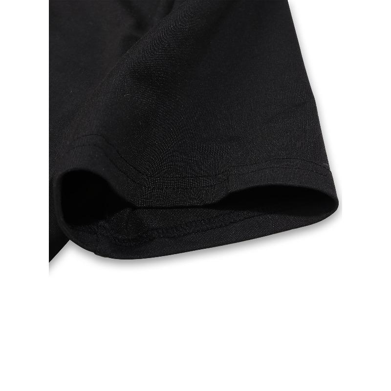 European Sizes Vintage Gaming Skeleton Graphic T-Shirt - Durable All-Season Comfort, Casual Crew Neck Short Sleeve Tee for Men