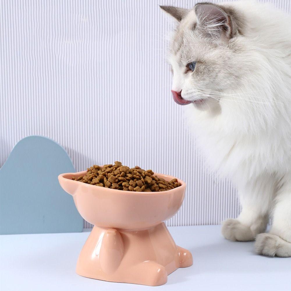Cute Food Feeder High Feet Drink Water Bowl Feeding Bowl Pet Water Dishes Puppy