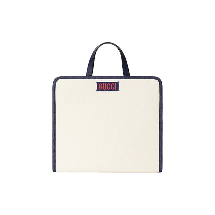 Gucci Cat Logo Print Canvas Tote Bag Kids Tote Bags 605614-USKBN-9194