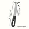 Double-Sided Stainless Steel Nail File, Sharpener &Polishing Tool for Thick & Hard Nails,Manicure Strip,Unscented,Care Accessory