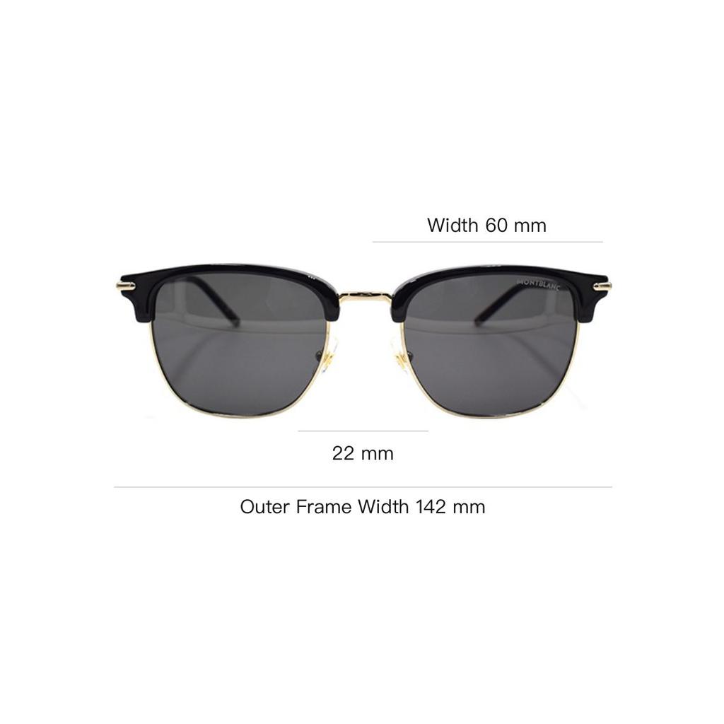 Montblanc Classique Series Vintage Browline Style Holiday Travel Edition Butterfly Sunglasses Men sunglasses MB0242S-005