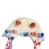 New autumn and winter cute little monster plush hat with ear protection, handmade knitted large head circumference beanie hat