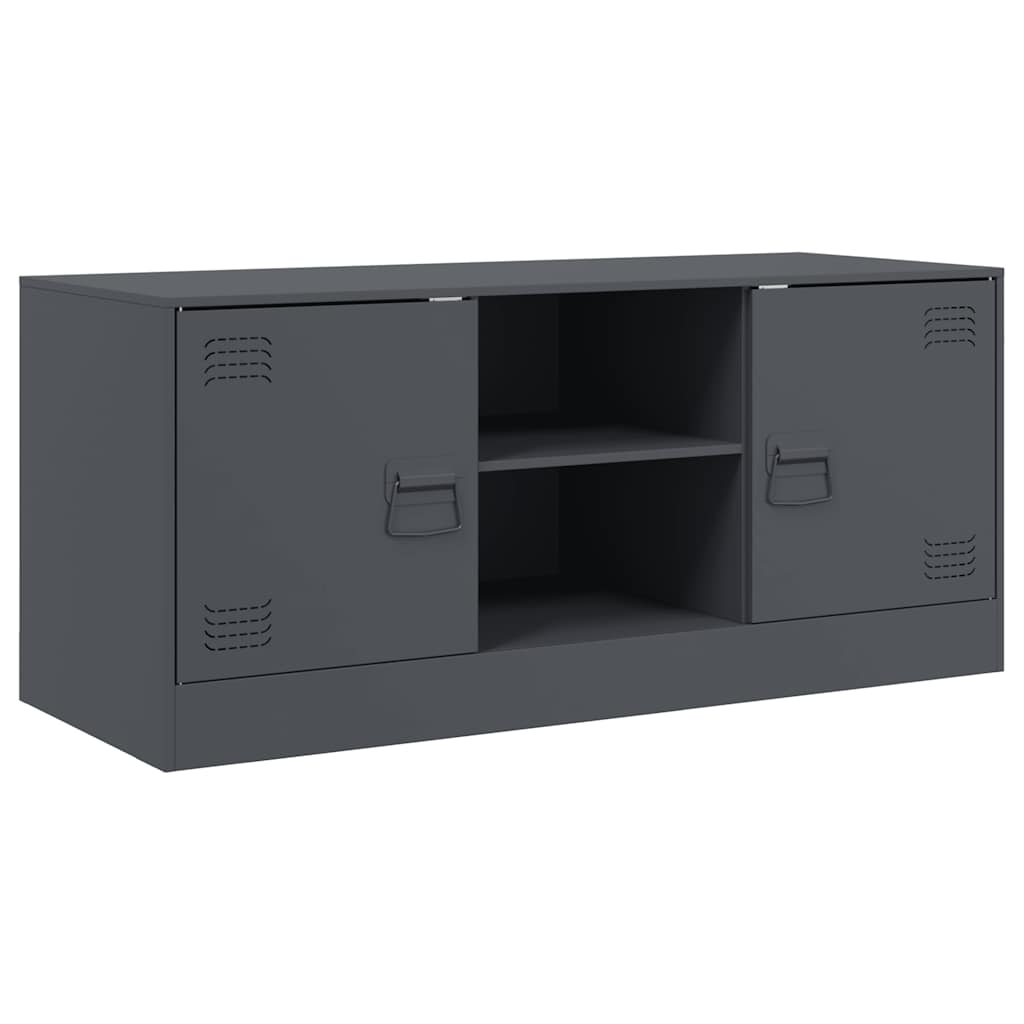 Vidaxl TV Cabinet, Anthracite, 99X39X44 Cm, Steel
