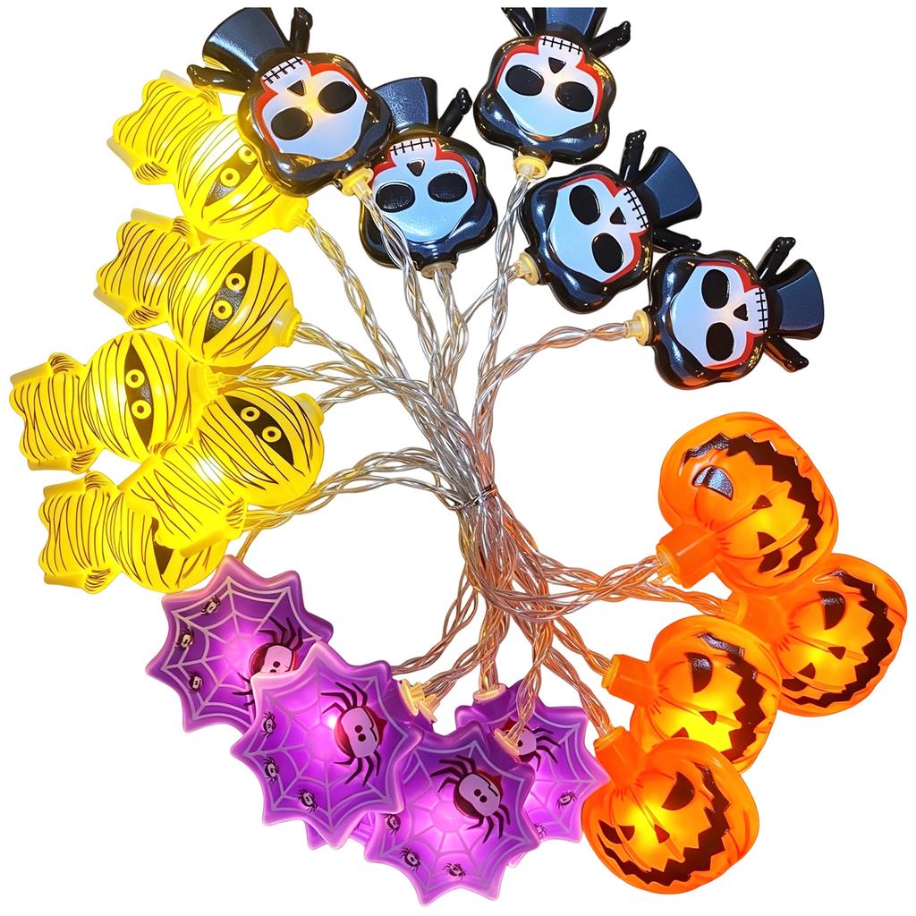 Halloween String Lights with LED Pumpkin and Lights for Outdoor Holiday Decoration