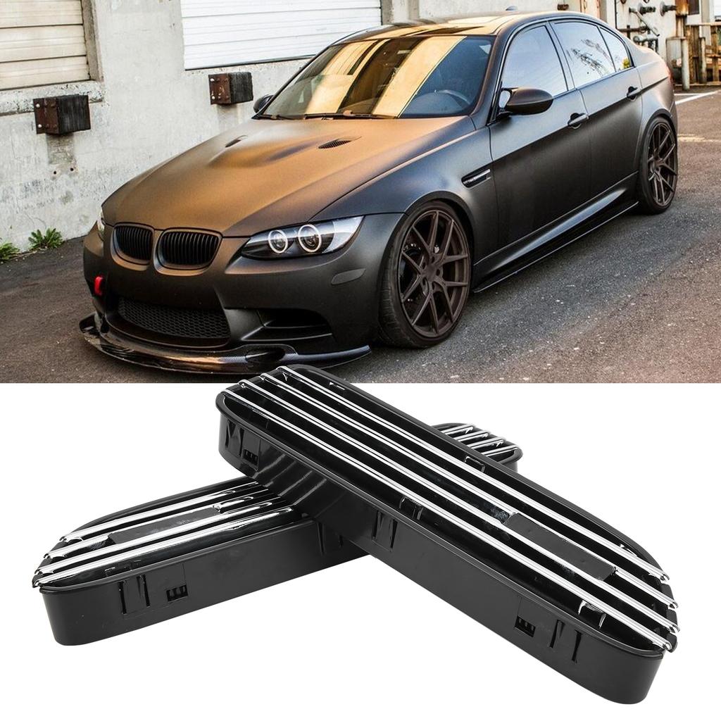 2PCS Side Vent Trim ABS for M Accessories Replacement for E46 Celsius E90 M3