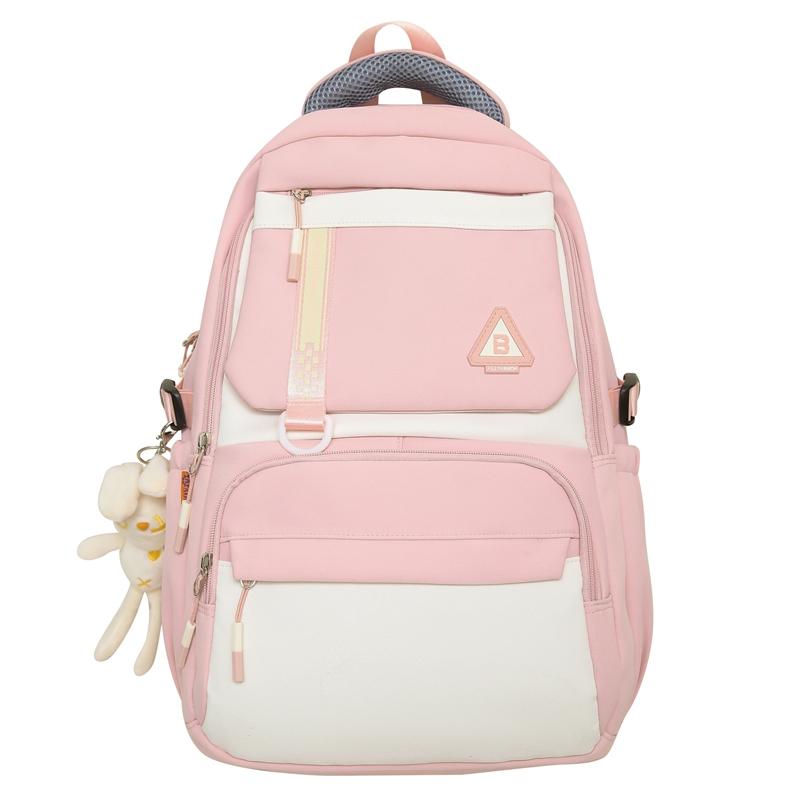 

Girls Block Color School Bag Учениці 3-6 класу Рюкзак Хлопчики рожевий