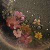 Moon Shower Curtain Floral Butterfly Flower Mysterious Fabric Shower Curtains Black Starry Night Plant Gothic Botanical Shower
