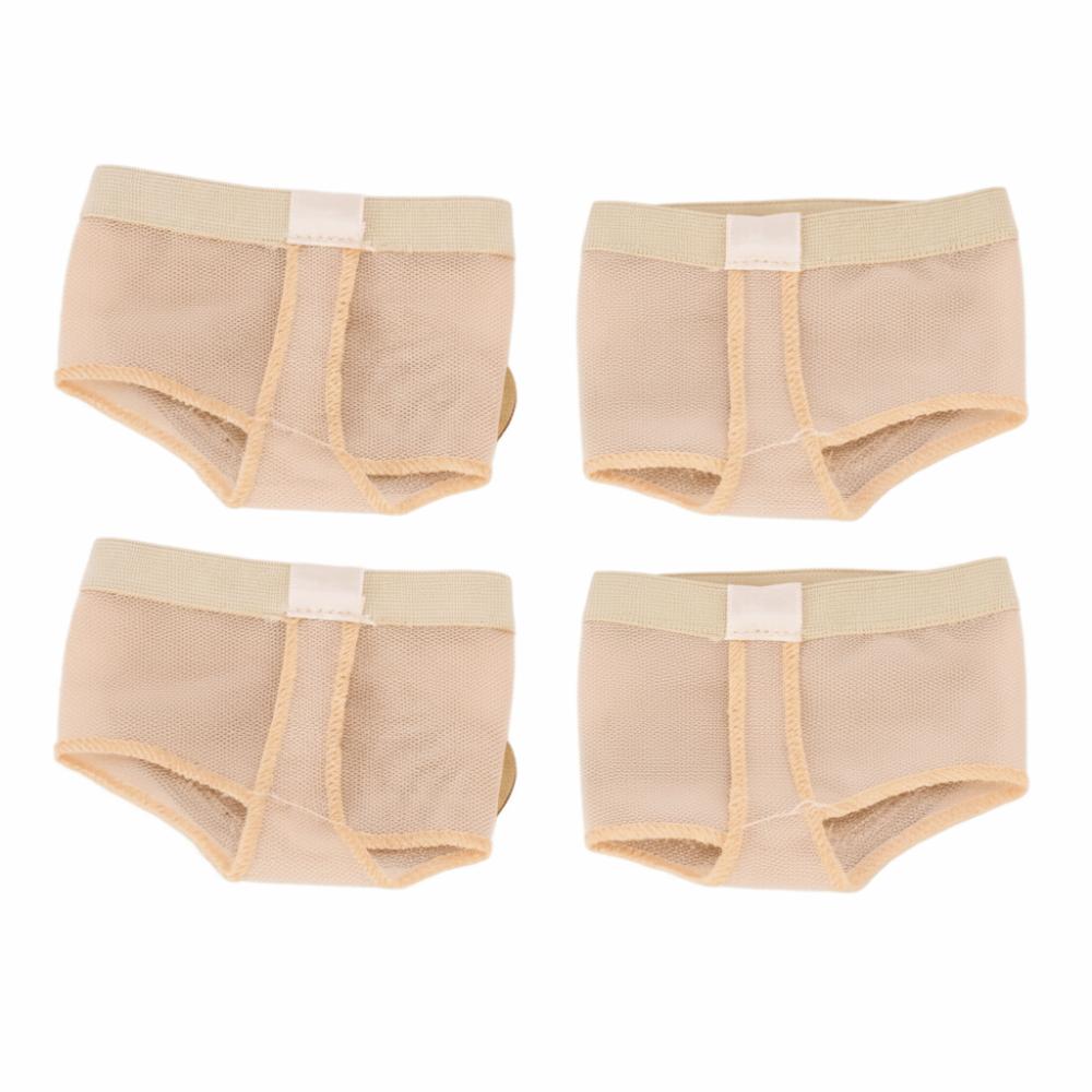 4pcs Breathable Material Foot Thongs Soft Wear Resistant Half Sole Dance Shoe  Barefoot Performance