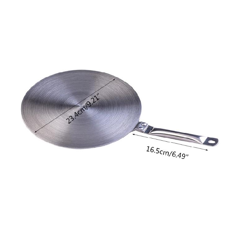 Heat Diffuser Stainless Steel Induction Adapter Plate with Removable Handle