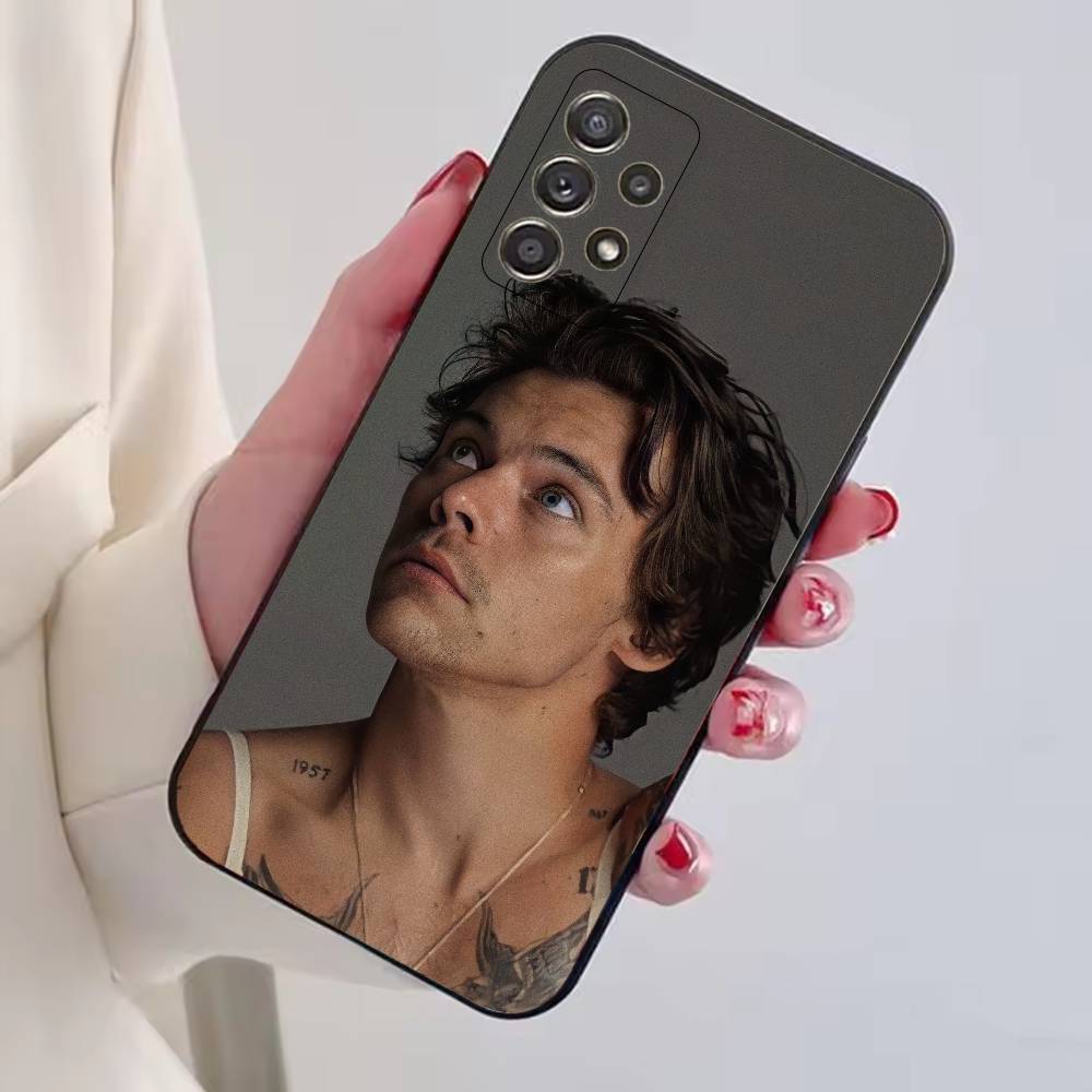 H-HaRRy Music S-Styles Phone Case For Samsung S25,S24,S21,S22,S23,S30,Ultra,S20,Plus,Fe,Lite,Note,10,Black Cover
