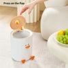 Modern Cartoon Duck Design Trash Can Luxury Gabage Bin For Kitchen Bathroom Office Small Space Use Practical Accessories